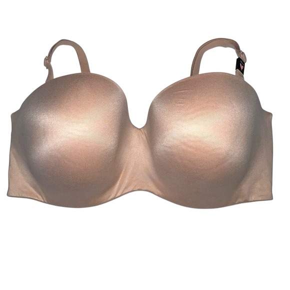 Victoria's Secret Body By Victoria Nude 38DD Lightly Lined Strapless Bra NEW - Picture 1 of 8